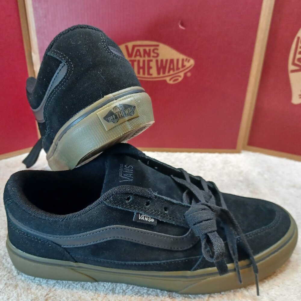 Vans Men's 9/Women's 10.5 Bearcat Black/Dark Gum VN000DT239L New
